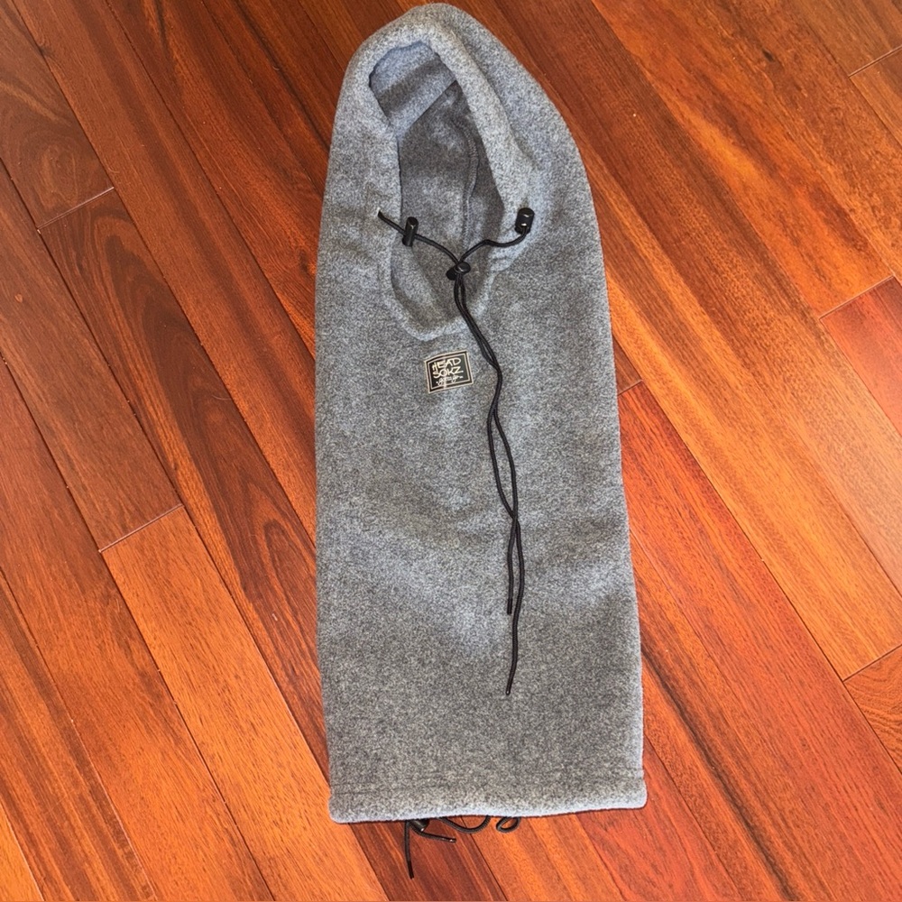 Head Sokz By Gotta Go Inc Gray Made in USA OSFA Head Neck Cover Fleece
